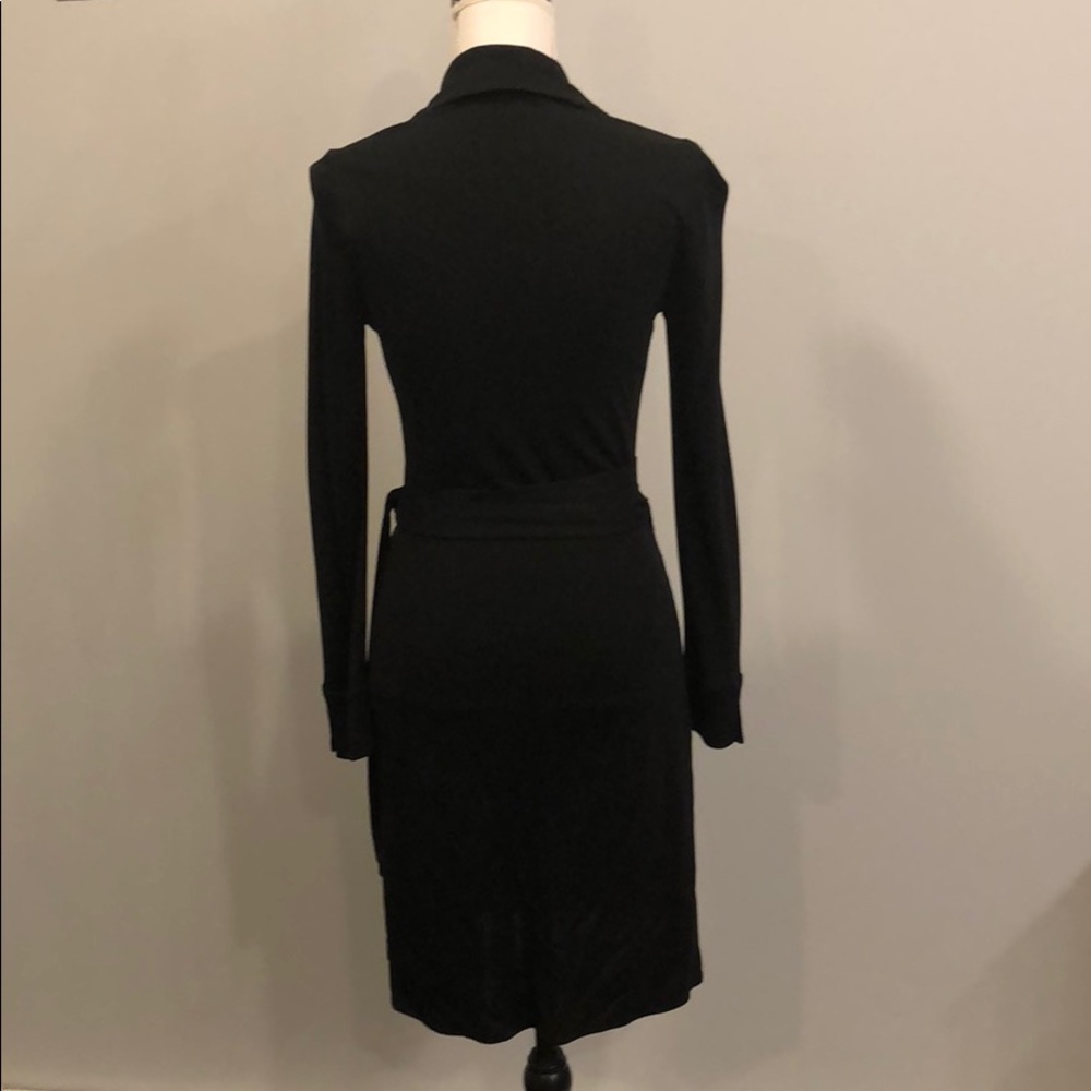 Diane Von Furstenberg Black Wrap Dress - Picture 3 of 6